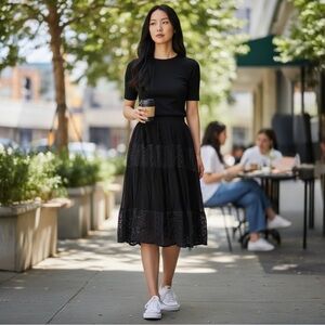 Elegant Black Maxi Skirt